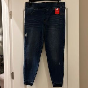 Brand New With Tags! Spanx distressed skinny jean petite 1X